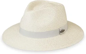Wallaroo Hat Company Charlie Fedora – UPF 50  UV Protection Sun Hat, Wide Brim, Adjustable, Packable, Women & Men, 2 Sizes