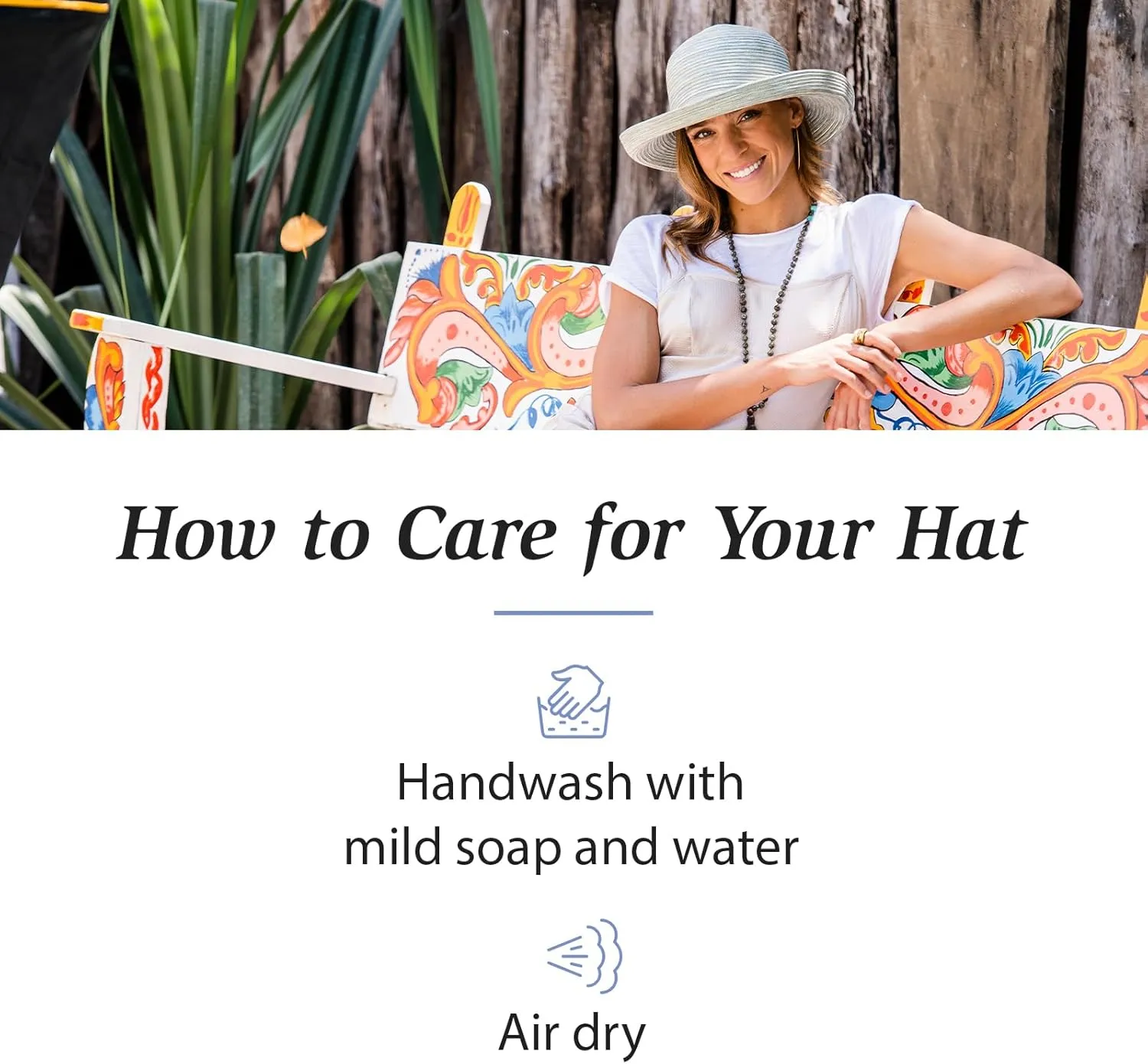 Wallaroo Hat Company Women’s Sydney Sun Hat - UPF 30  Sun Protection, Packable, Adjustable, Medium - Beach, Travel, Wide Brim