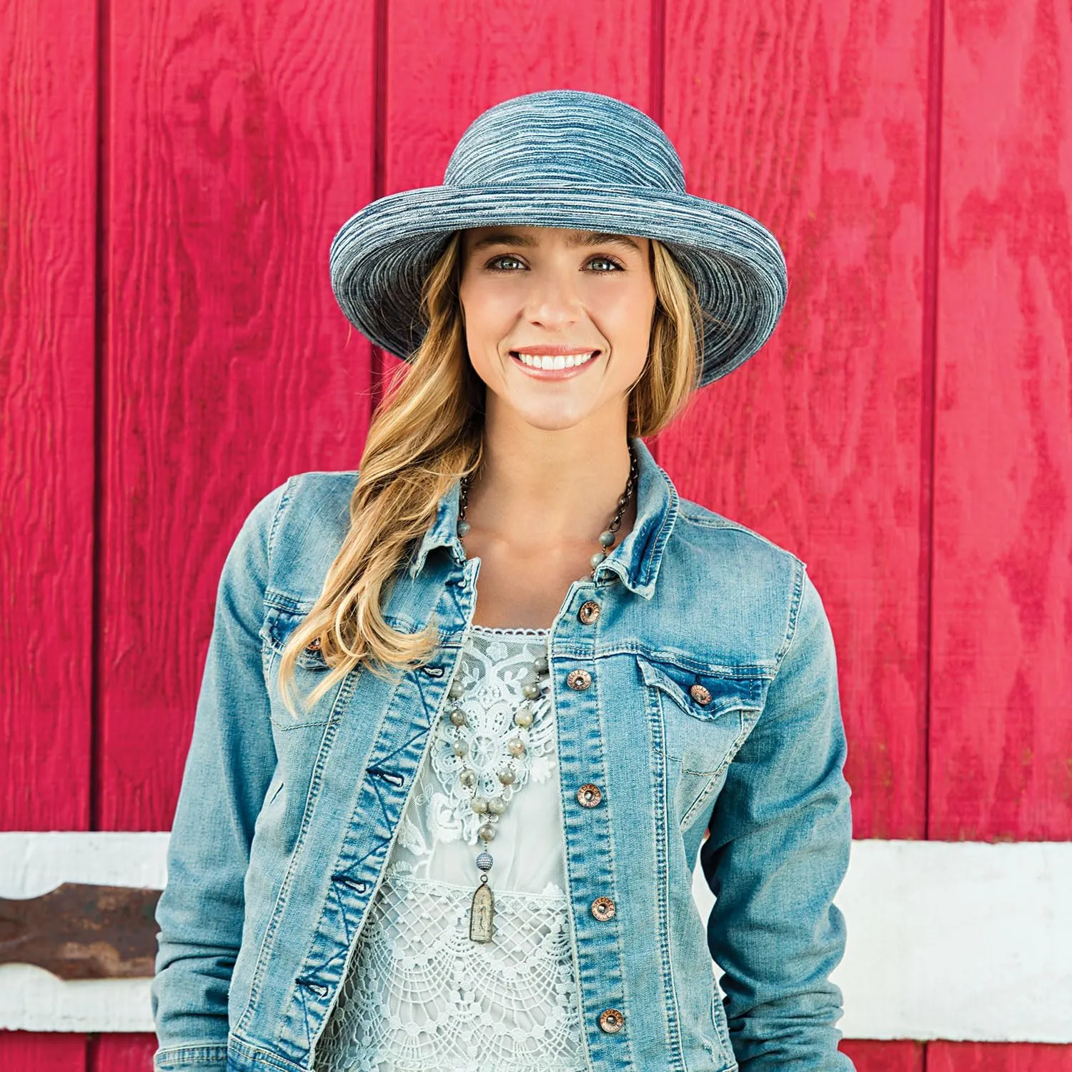 Wallaroo Hat Company Women’s Sydney Sun Hat - UPF 30  Sun Protection, Packable, Adjustable, Medium - Beach, Travel, Wide Brim
