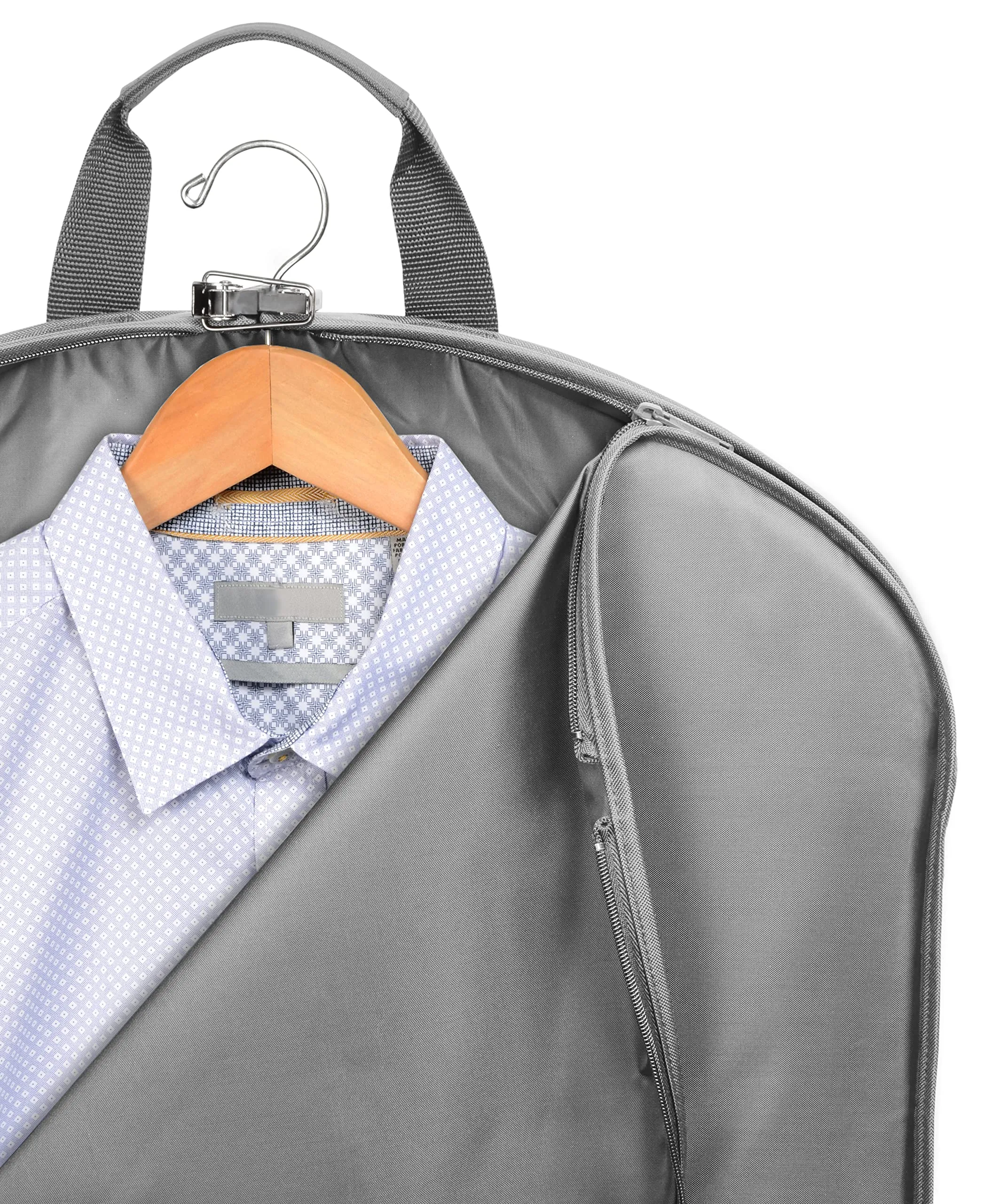 WallyBags® 45” Deluxe Extra Capacity Travel Garment Bag with two accessory U1