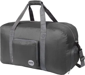 WANDF Foldable Travel Duffel Bag 60-120L Duffle Carry on for Women and Men