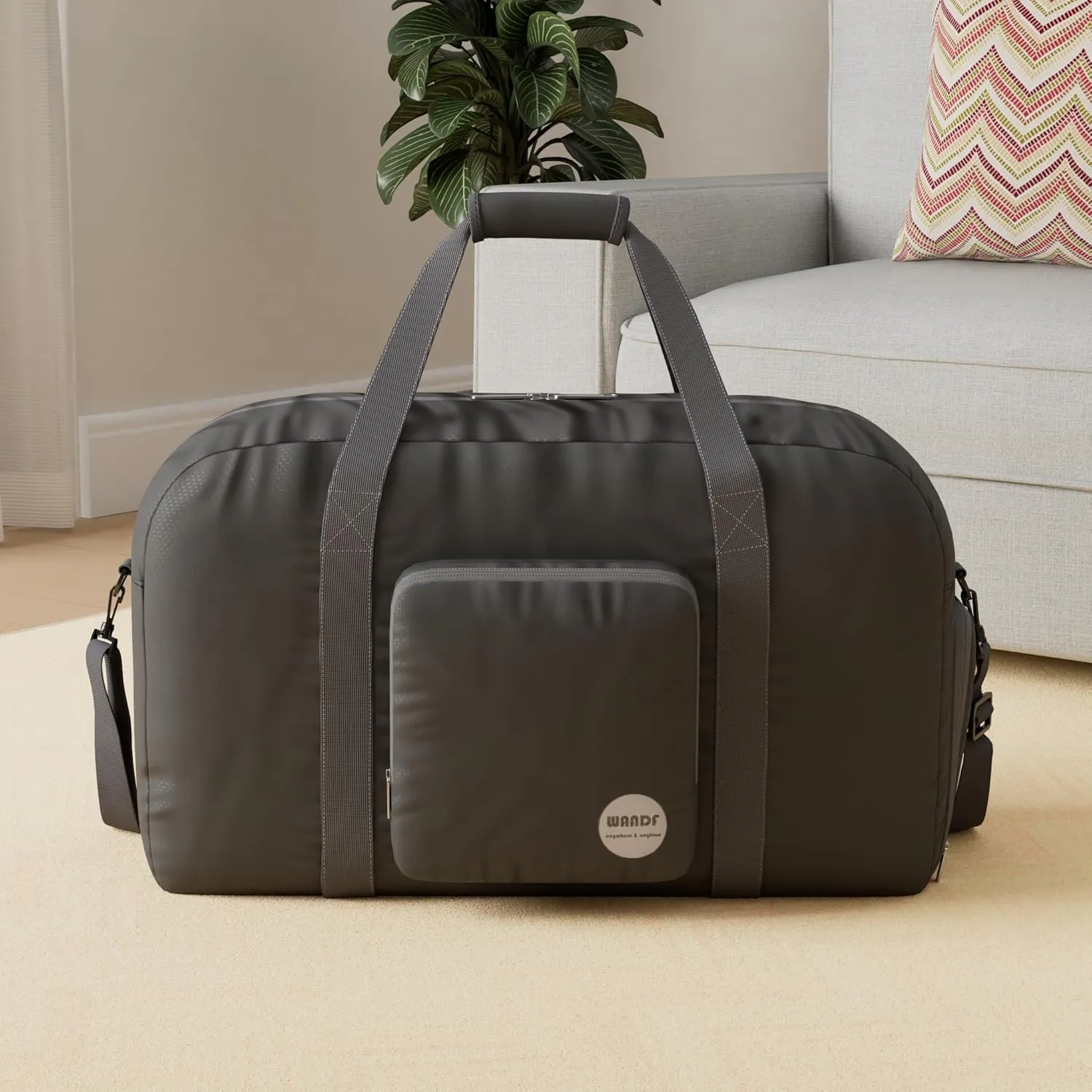 WANDF Foldable Travel Duffel Bag 60-120L Duffle Carry on for Women and Men
