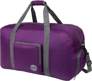 WANDF Foldable Travel Duffel Bag 60-120L Duffle Carry on for Women and Men