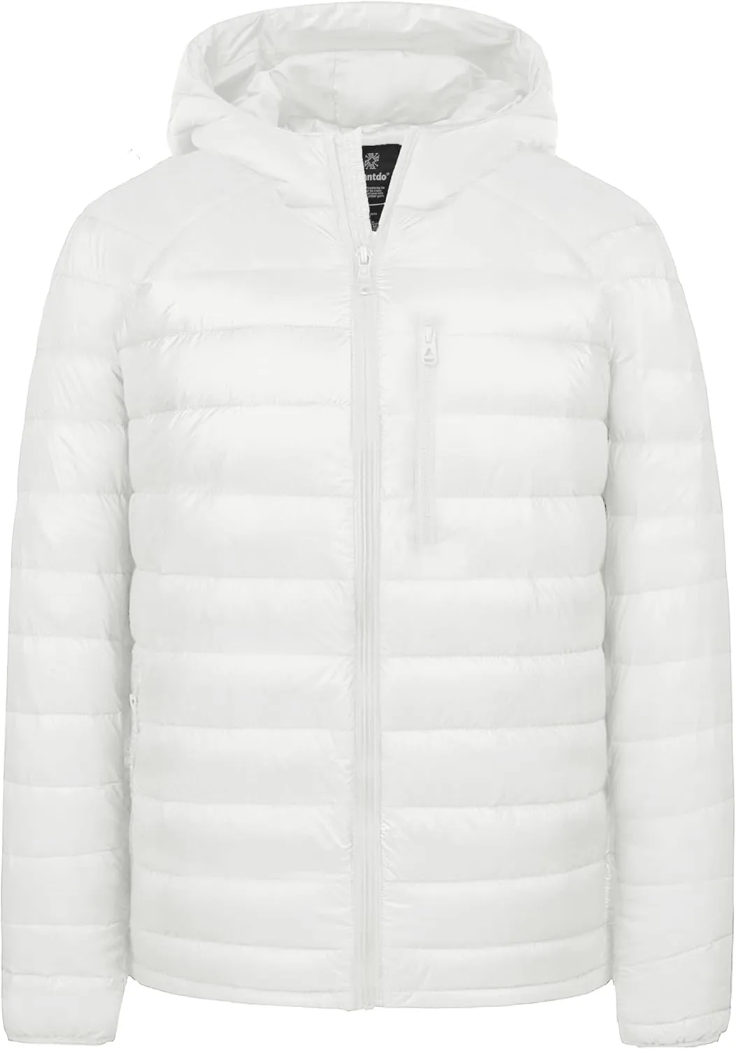 wantdo Men's Packable Down Jacket Lightweight Puffer Jacket Hooded Winter Jacket