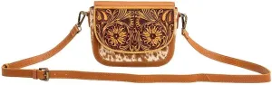 Western Leather Shoulder Bag for Women - Upcycled Crossbody Bag Chaithra