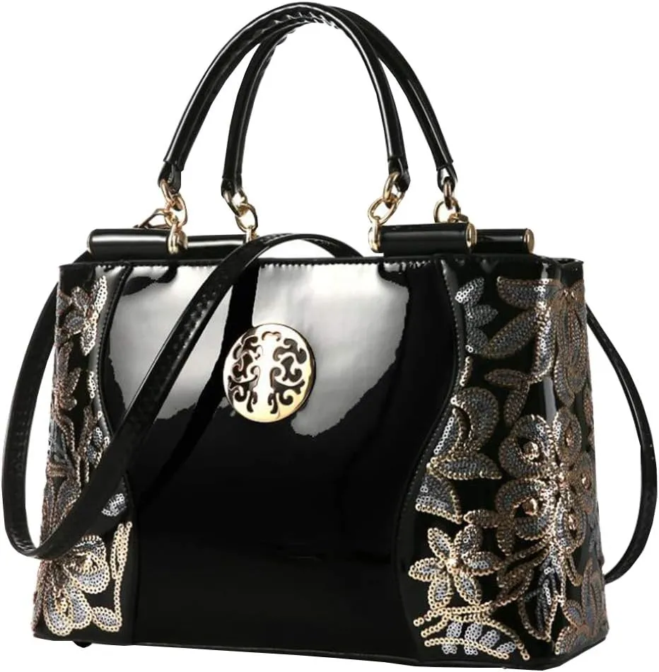 Women Embroidery bag Handbags Top-handle Tote Bags Satchel Shoulder Bags Womens Purses
