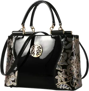Women Embroidery bag Handbags Top-handle Tote Bags Satchel Shoulder Bags Womens Purses