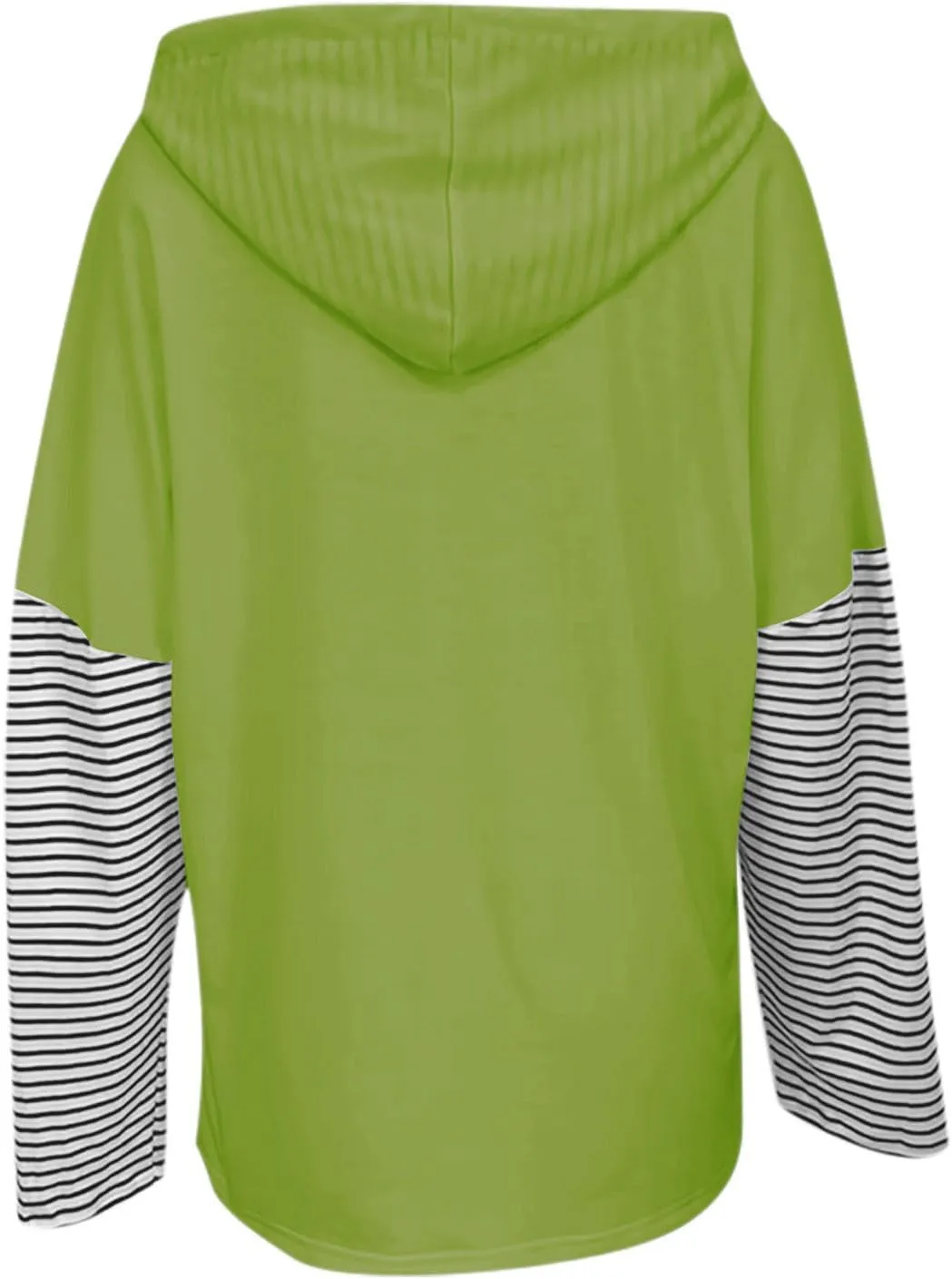Women Oversized Sweatshirts 2024 Trendy Block Color Drawstring Pullover Hoodies Casual Fall Fashion Clothes