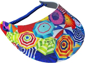 Women's Beautiful Designs Lightweight Packable Foam Visor for Sun Protection and Outdoor Activities