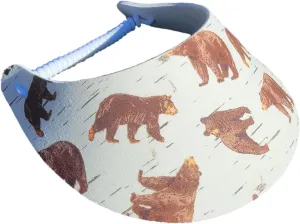 Women's Beautiful Designs Lightweight Packable Foam Visor for Sun Protection and Outdoor Activities