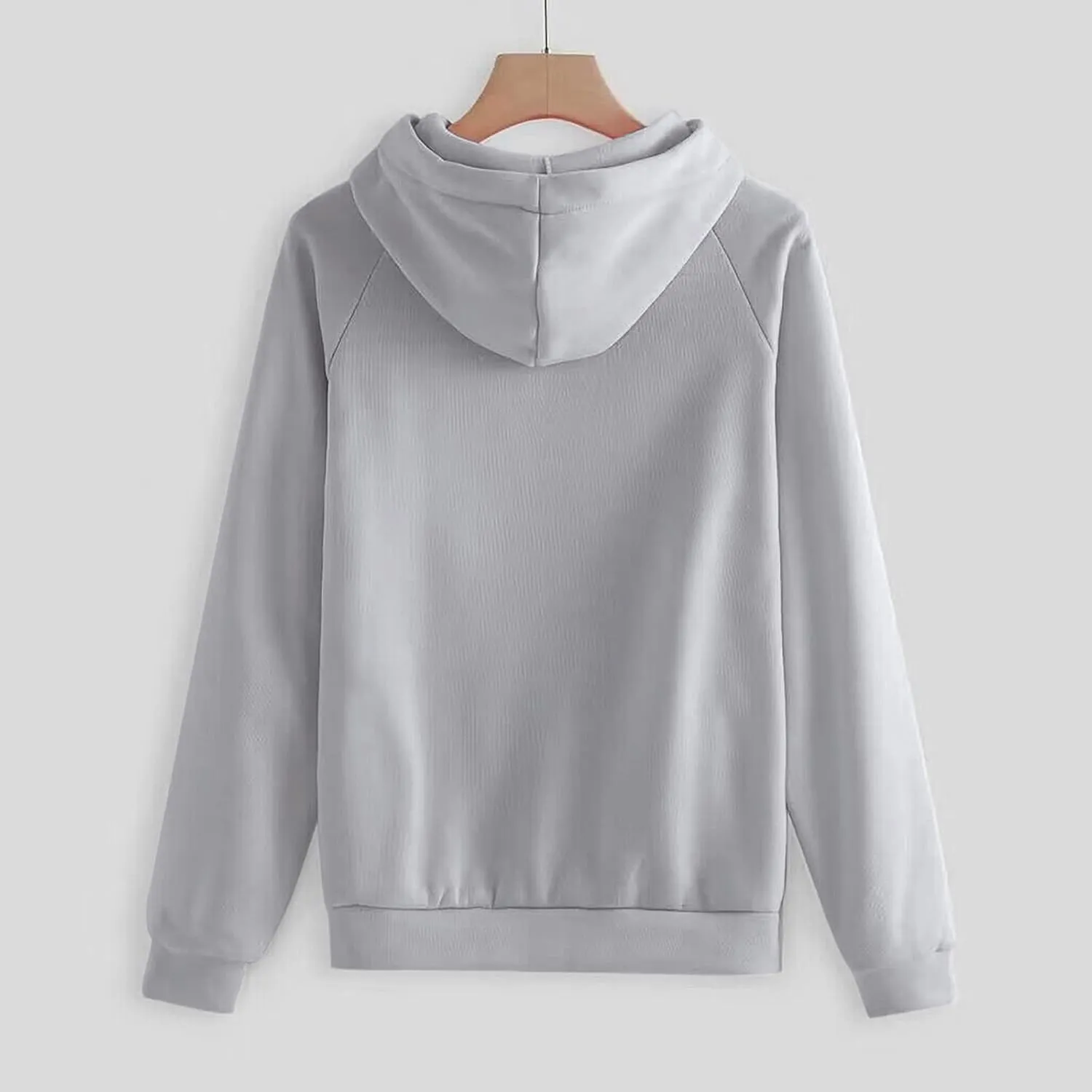 Women's Casual Solid Hooded Drawstring Loose Long Sleeve Sweatshirt Tops And Long Pants Set Suits