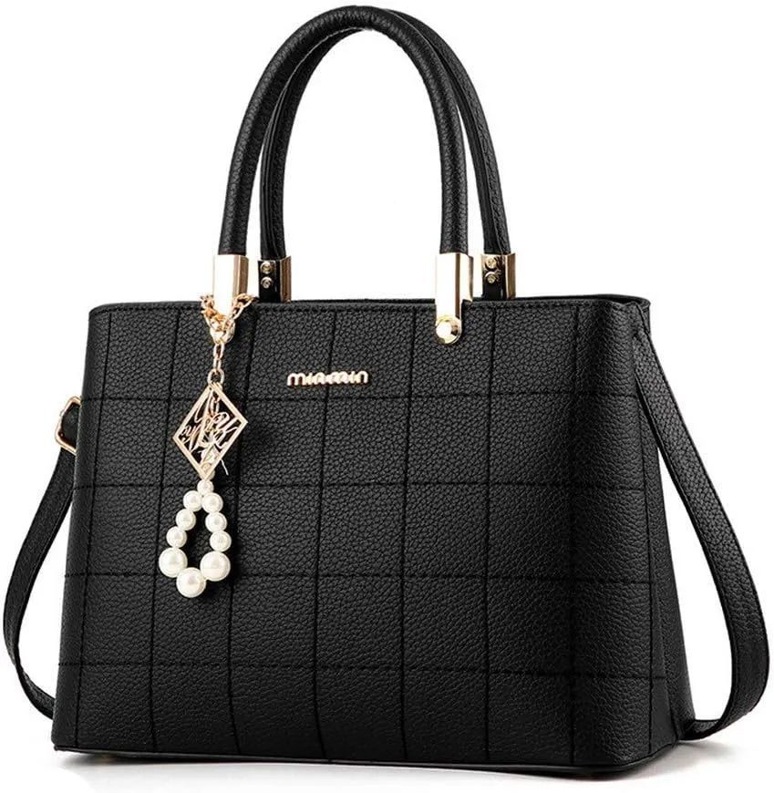 Women's Handbag PU Pendant Elderly Large Capacity Shoulder Shopping Bag