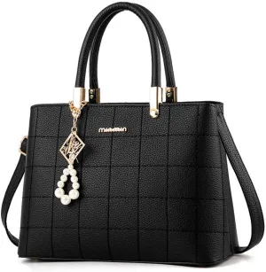Women's Handbag PU Pendant Elderly Large Capacity Shoulder Shopping Bag
