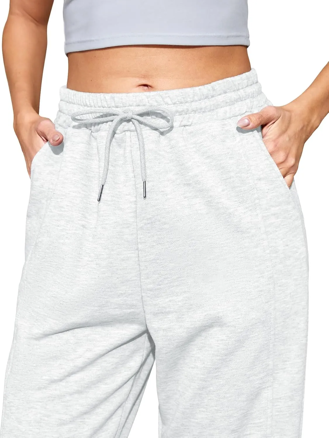 Women's High Waist Baggy Sweatpants Lounge Drawstring Workout Pants with Pockets Sweats for Women Running Joggers