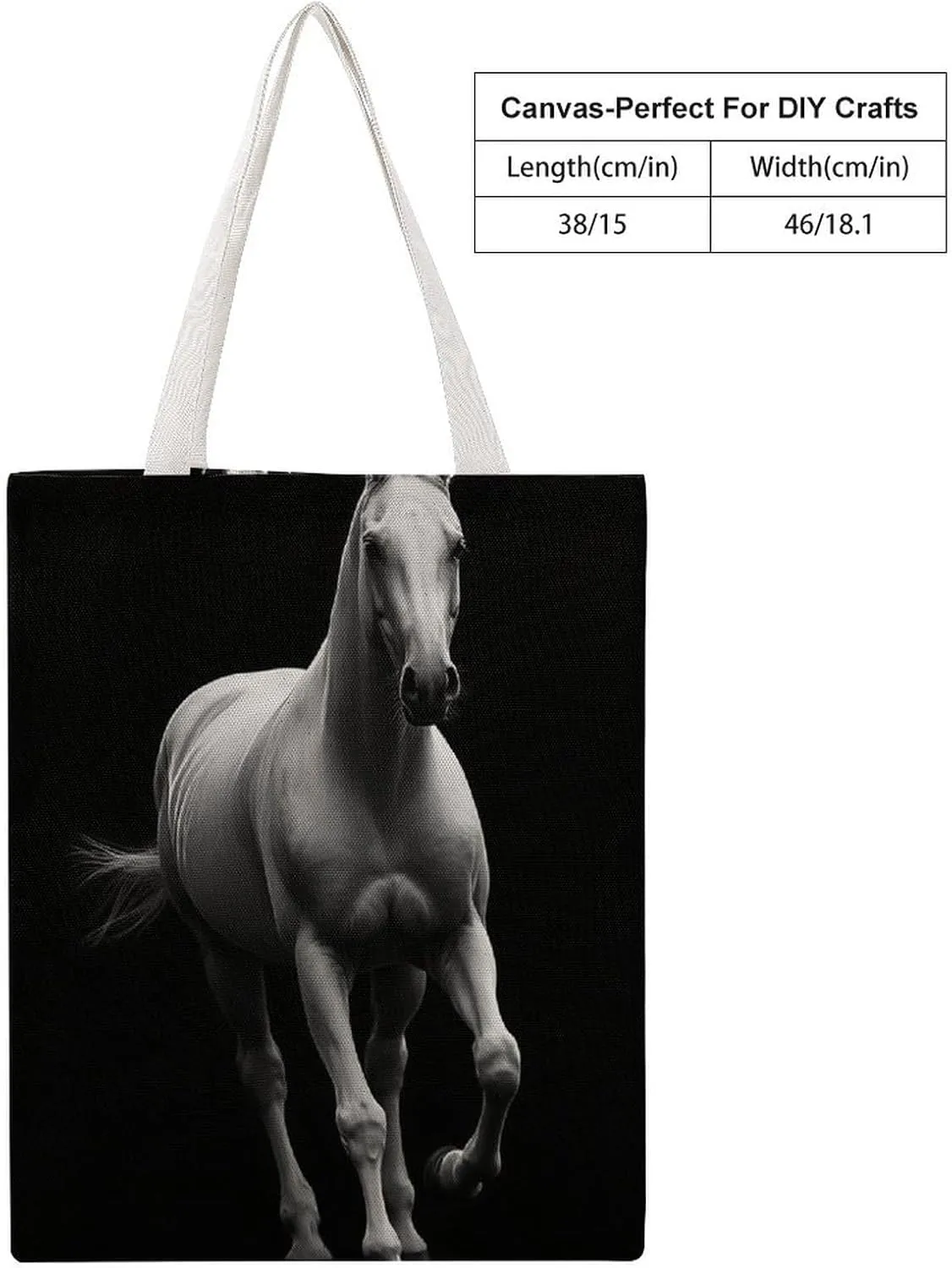 Womens Printed Canvas Tote Bag Extra Large Reusable Handbag for Daily Shopping or Travel