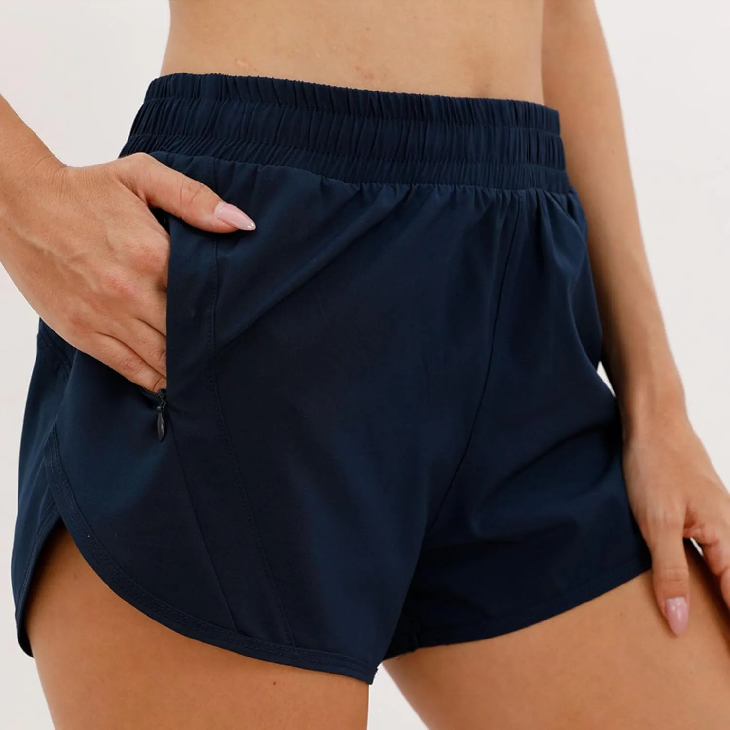Womens Shorts Casual Drawstring Elastic Waist Running Pants Loose Drawstring Solid Color Athletic Beach Shorts