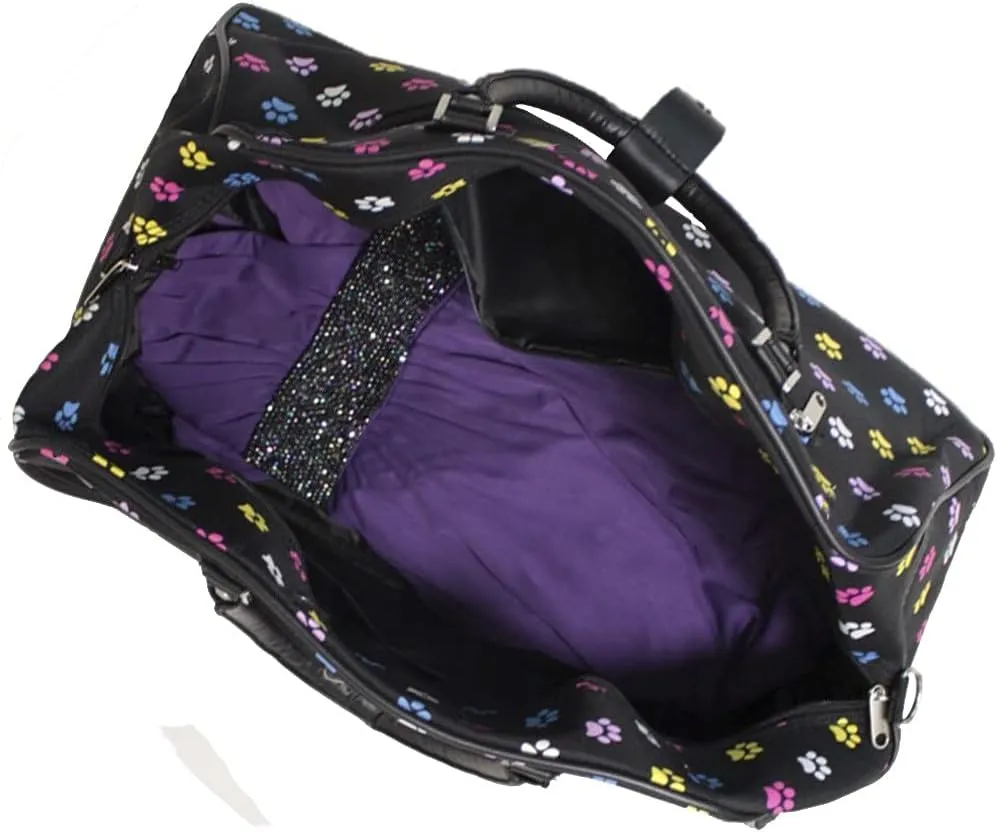 World Traveler Animal Prints 21-Inch Carry-On Rolling Duffel Bag, Multi Paws