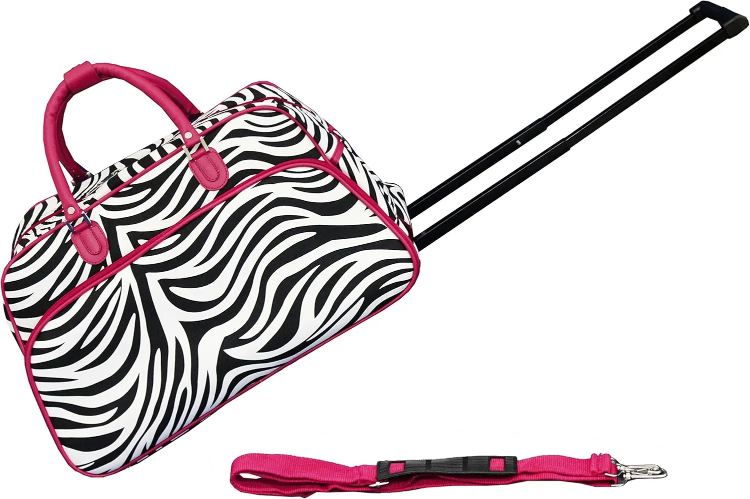 World Traveler Animal Prints 21-inch Carry-on Rolling Duffel Bag