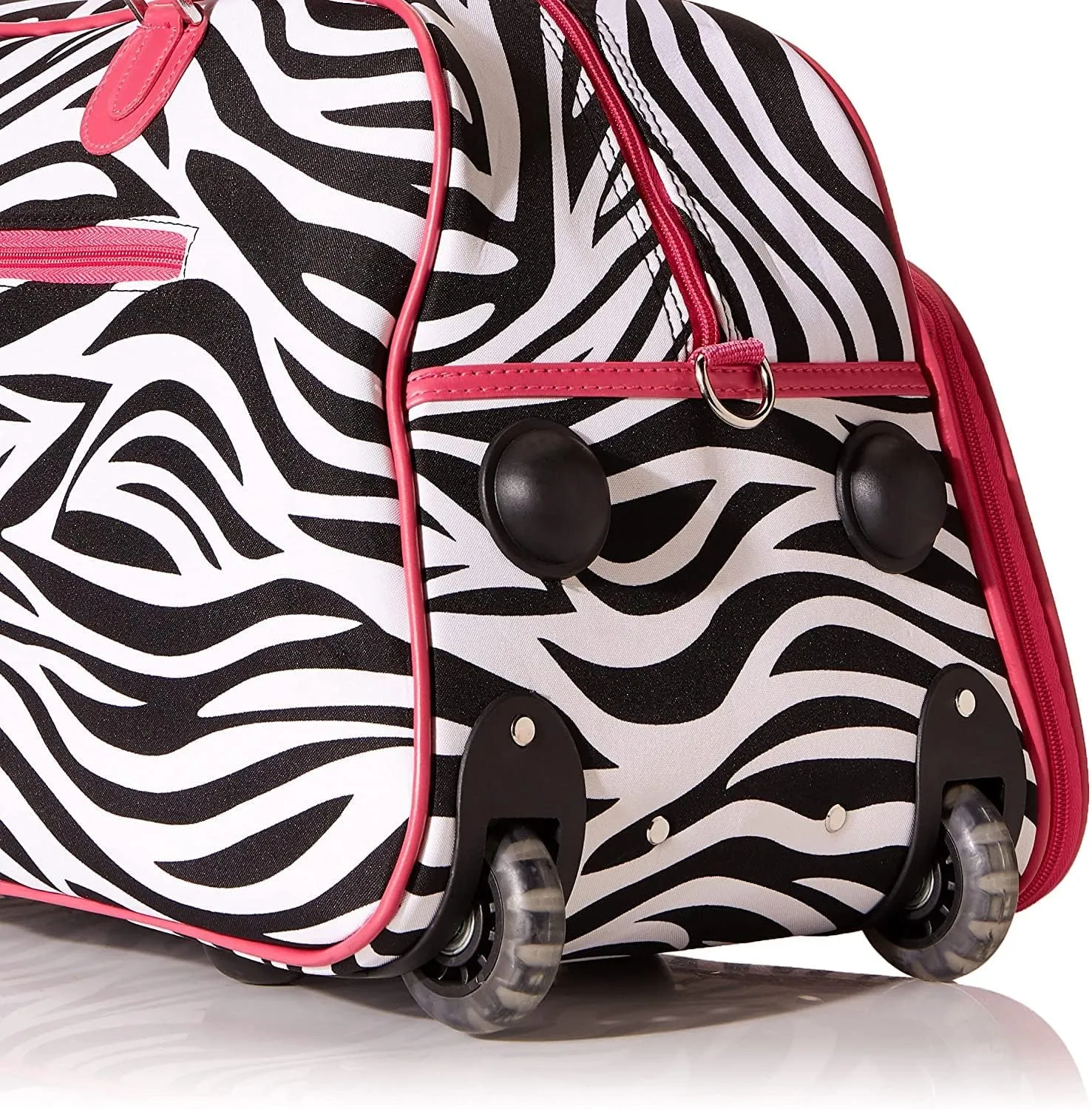 World Traveler Animal Prints 21-inch Carry-on Rolling Duffel Bag