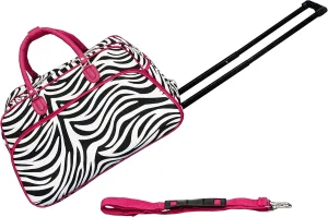 World Traveler Animal Prints 21-inch Carry-on Rolling Duffel Bag