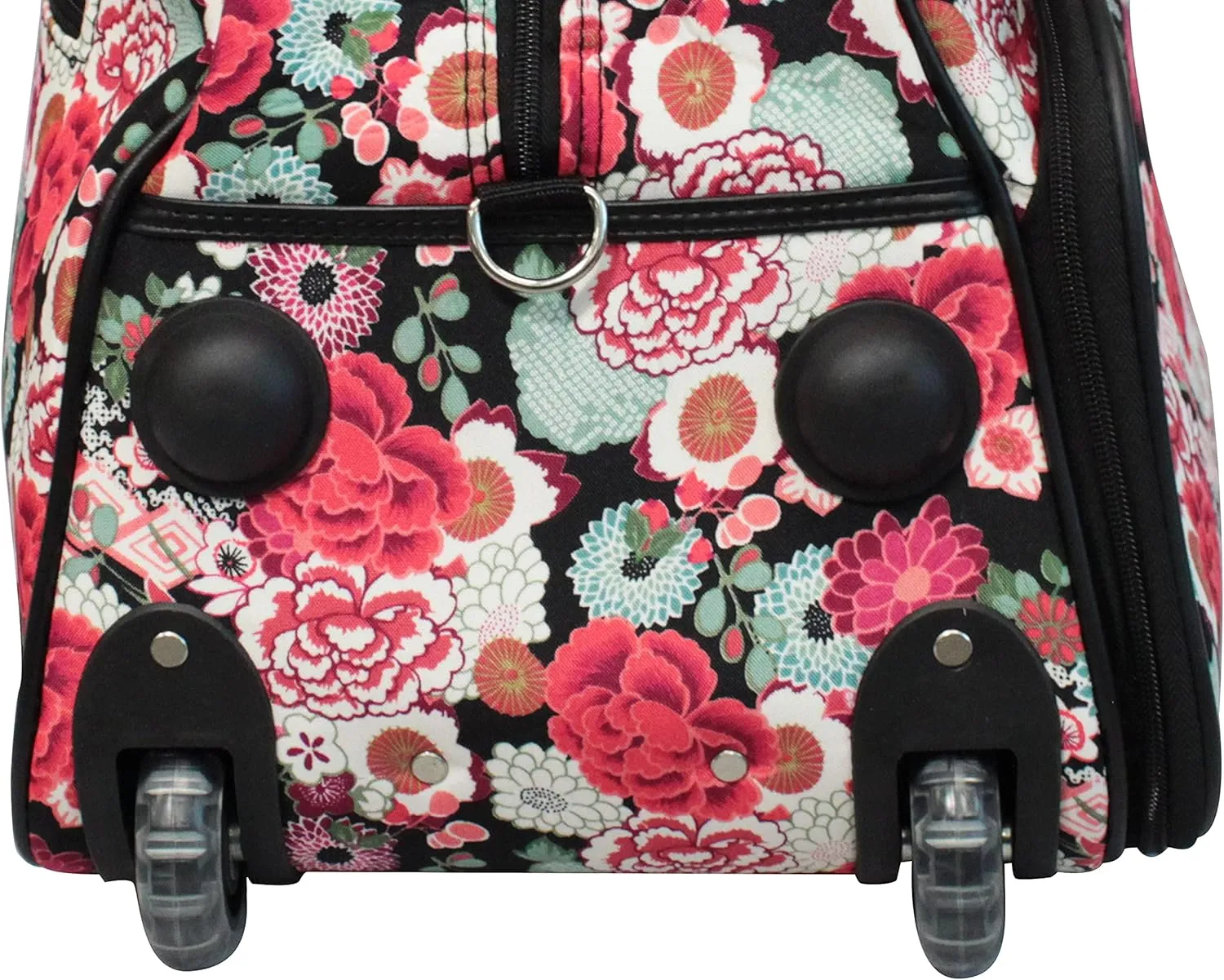 World Traveler Chevron Prints 21-inch Carry-on Rolling Duffel Bag