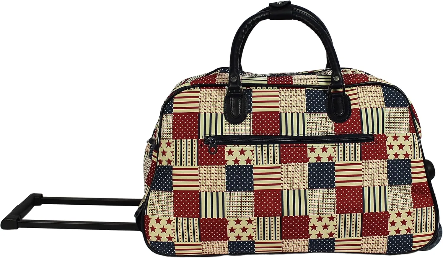 World Traveler Classic Prints 21-inch Carry-on Rolling Duffel Bag