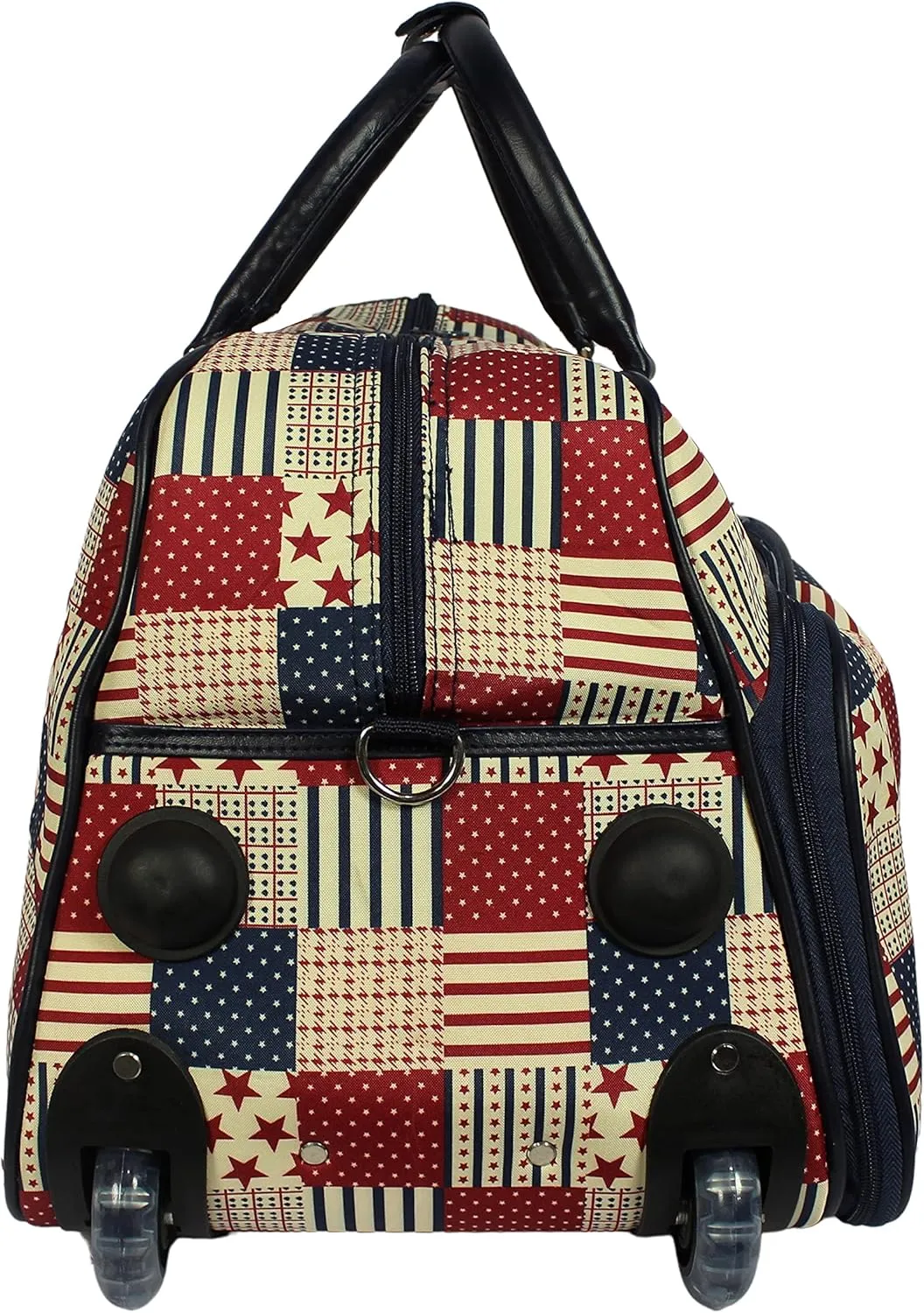 World Traveler Classic Prints 21-inch Carry-on Rolling Duffel Bag