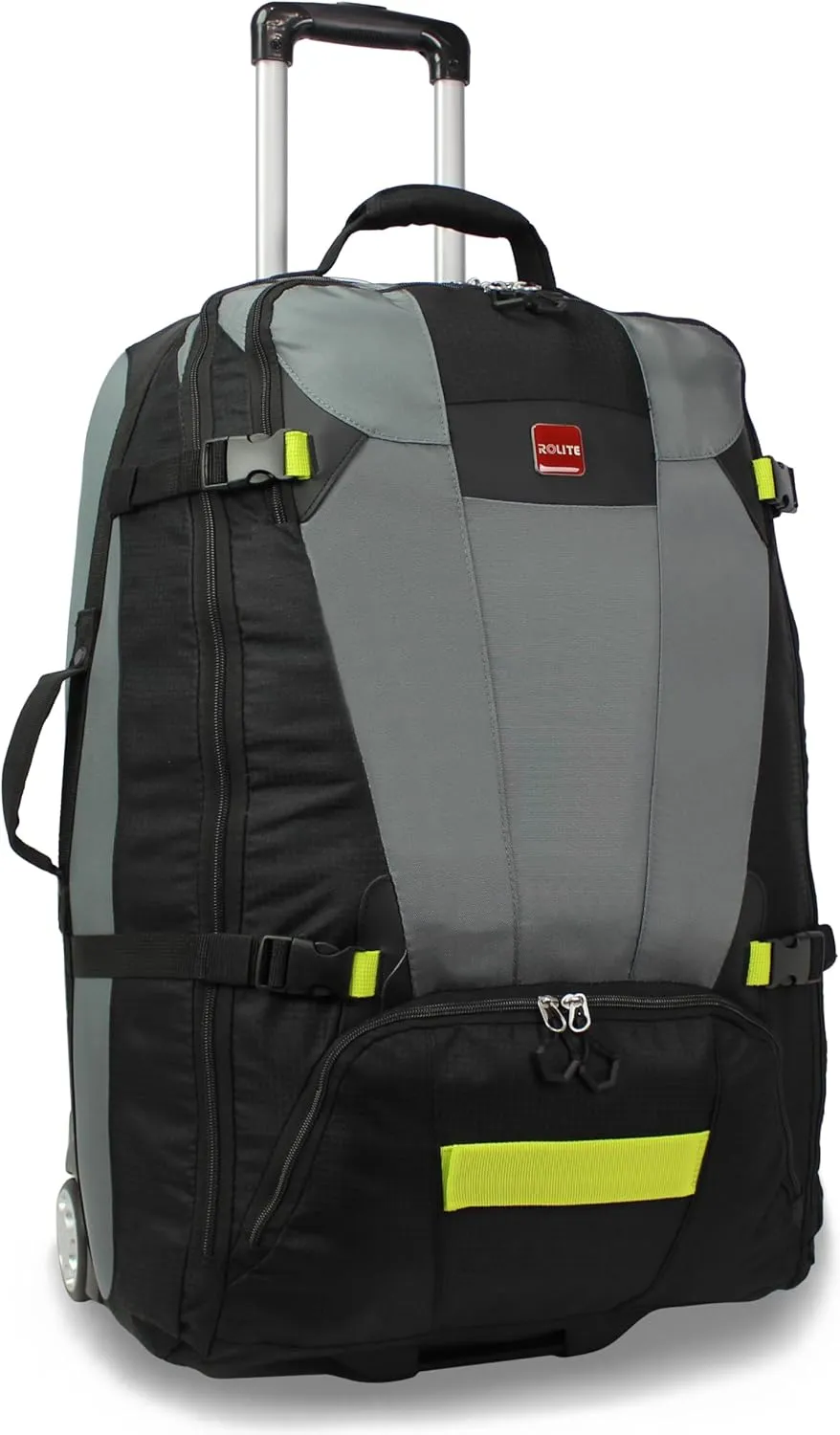 World Traveler Rolite Alpine Upright Style Lightweight 26-Inch Rolling Duffel Bag, Grey