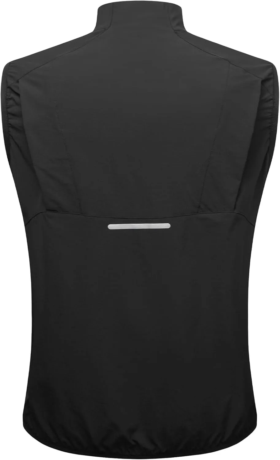 WOSAWE Reflective Cycling Vest with Chest Pocket Water-Repellent Lightweight Windproof Gilet for Running, Hiking, Biking