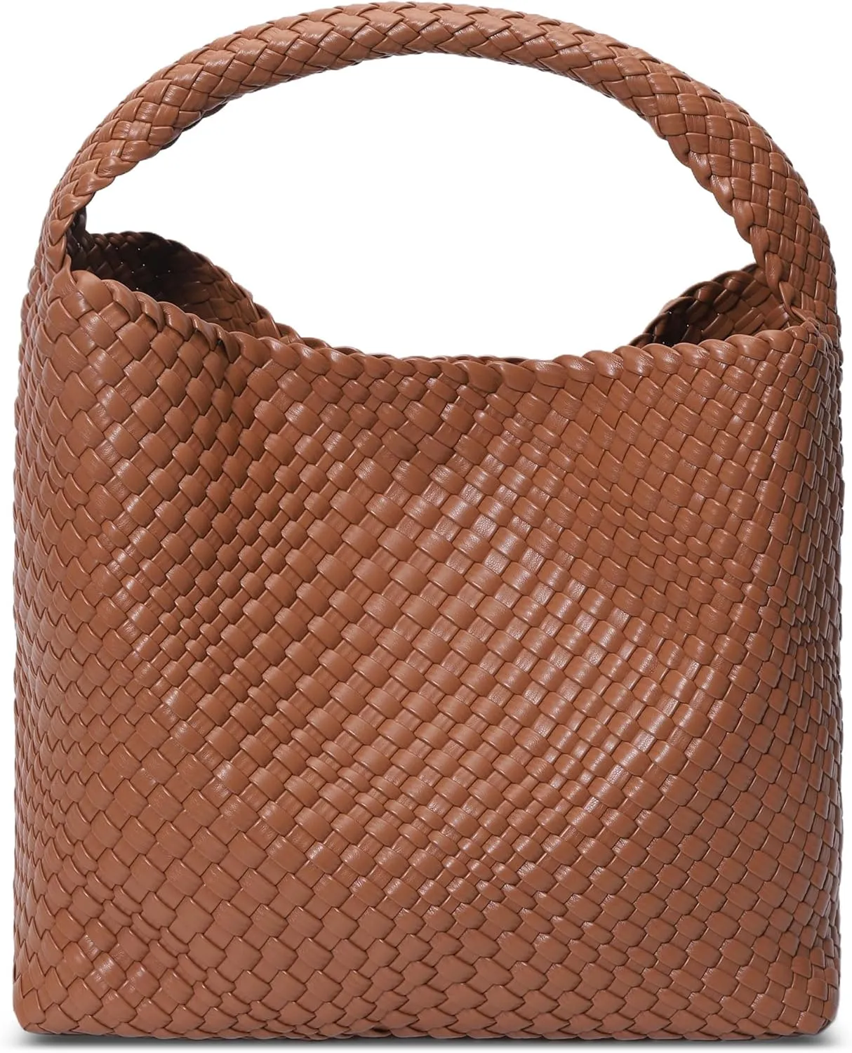 Woven Bag for Women, Vegan Leather Tote Bags Large Hobo Purses for Women Handmade Shoulder Bag with Adjustable Strap