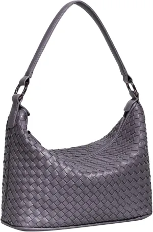 Woven Crossbody Purses for Women - Designer Vegan Leather Purse with Adjustable Strap, Top Handle and Shoulder Bag Options