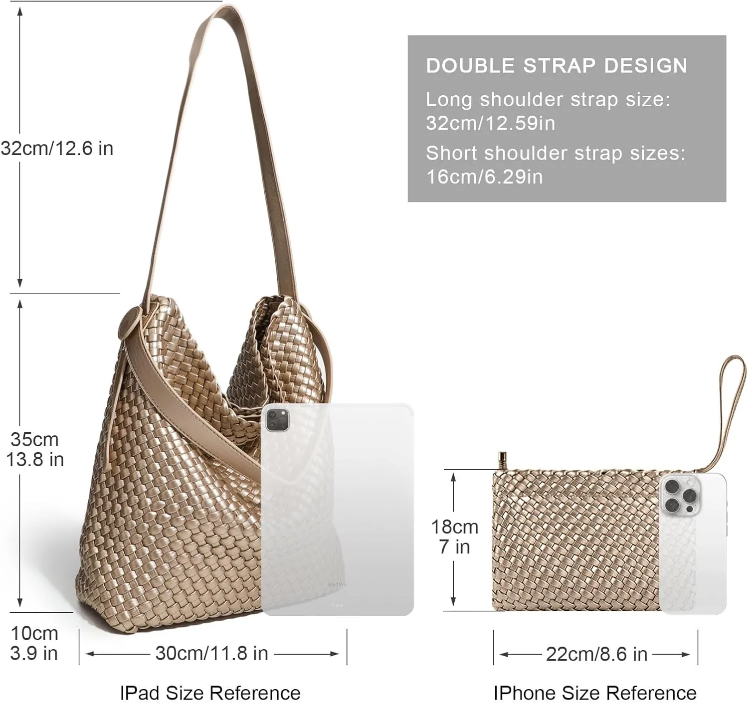 Woven Leather Tote Bag for Women Large Woven purses shoulder bag Fashion Shopping Travel Handbags