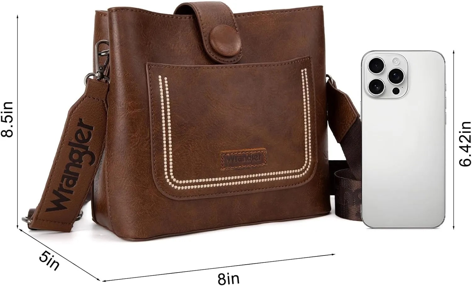 Wrangler Crossbody Purses for Women Cute Handbag and Shoulder Bag for Ladies