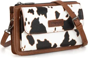 Wrangler RFID Crossbody Wallet Purse Vegan Leather Small Purses for Women with Phone Pocket and Adjustable Strap