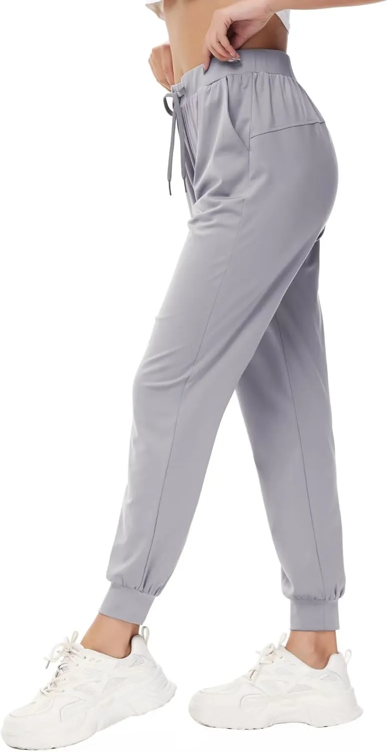 Yundobop Women's Joggers Pants Running Sweatpants with Pockets Drawstring Athletic Tapered Pants for Lounge,Yoga