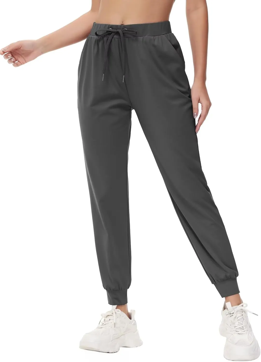 Yundobop Women's Joggers Pants Running Sweatpants with Pockets Drawstring Athletic Tapered Pants for Lounge,Yoga