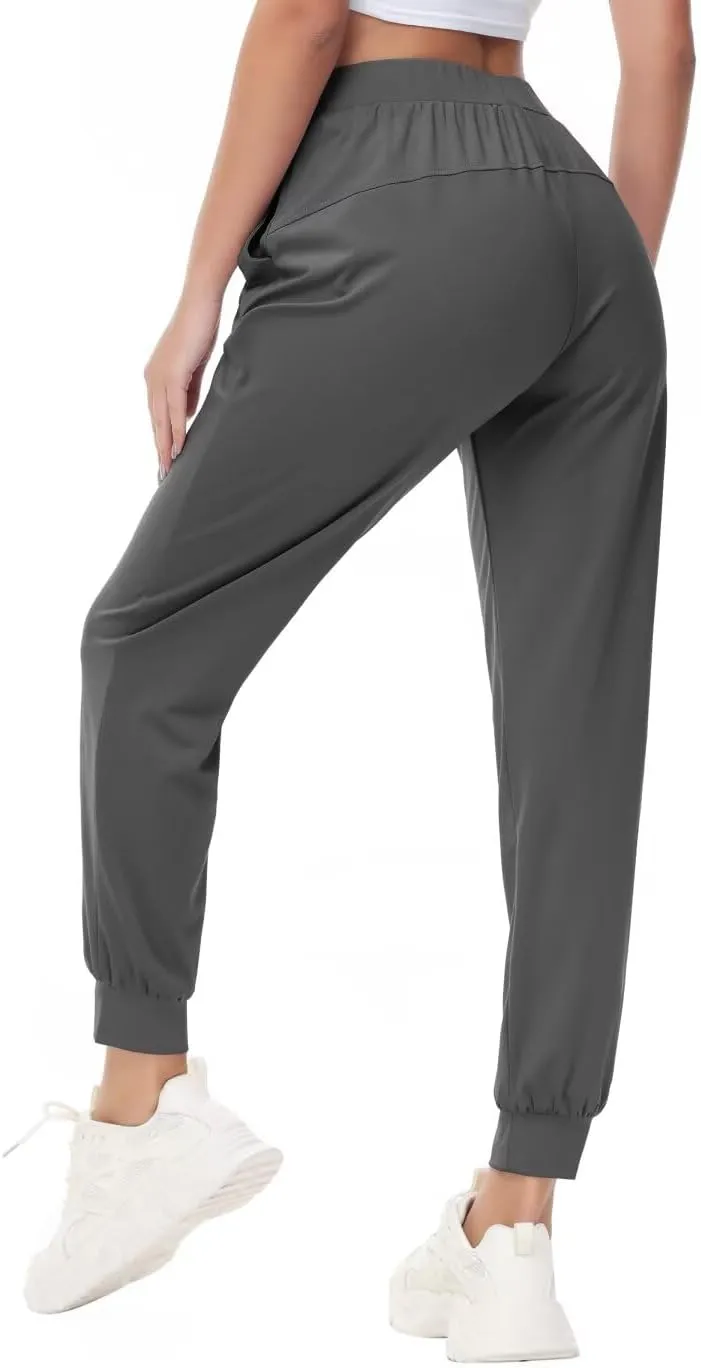 Yundobop Women's Joggers Pants Running Sweatpants with Pockets Drawstring Athletic Tapered Pants for Lounge,Yoga