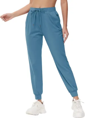 Yundobop Women's Joggers Pants Running Sweatpants with Pockets Drawstring Athletic Tapered Pants for Lounge,Yoga