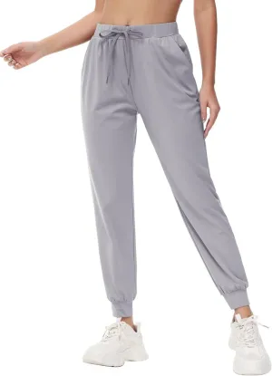 Yundobop Women's Joggers Pants Running Sweatpants with Pockets Drawstring Athletic Tapered Pants for Lounge,Yoga