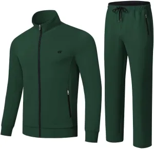 yuyangdpb Men's Tracksuits 2 Piece Outfits Full Zip Sports Sweatsuit Jogging Suits