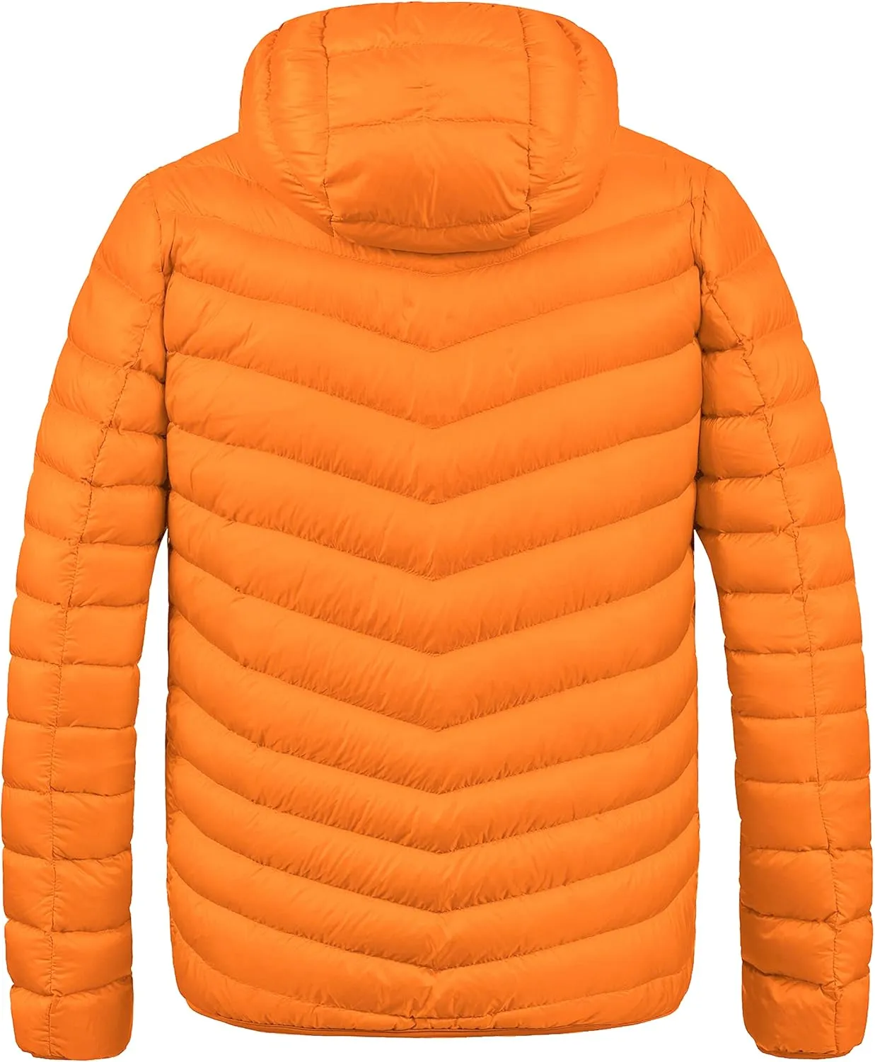 ZSHOW Men's Packable Puffer Jacket Hooded Lightweight Winter Coat for Travel Outdoor Hiking